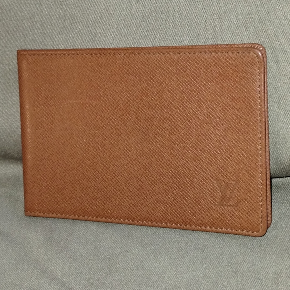 LOUIS VUITTON LEATHER BI-FOLD CARD/PHOTO HOLDER POCKET ORGANIZER ~ AUTHENTIC - Picture 3 of 14